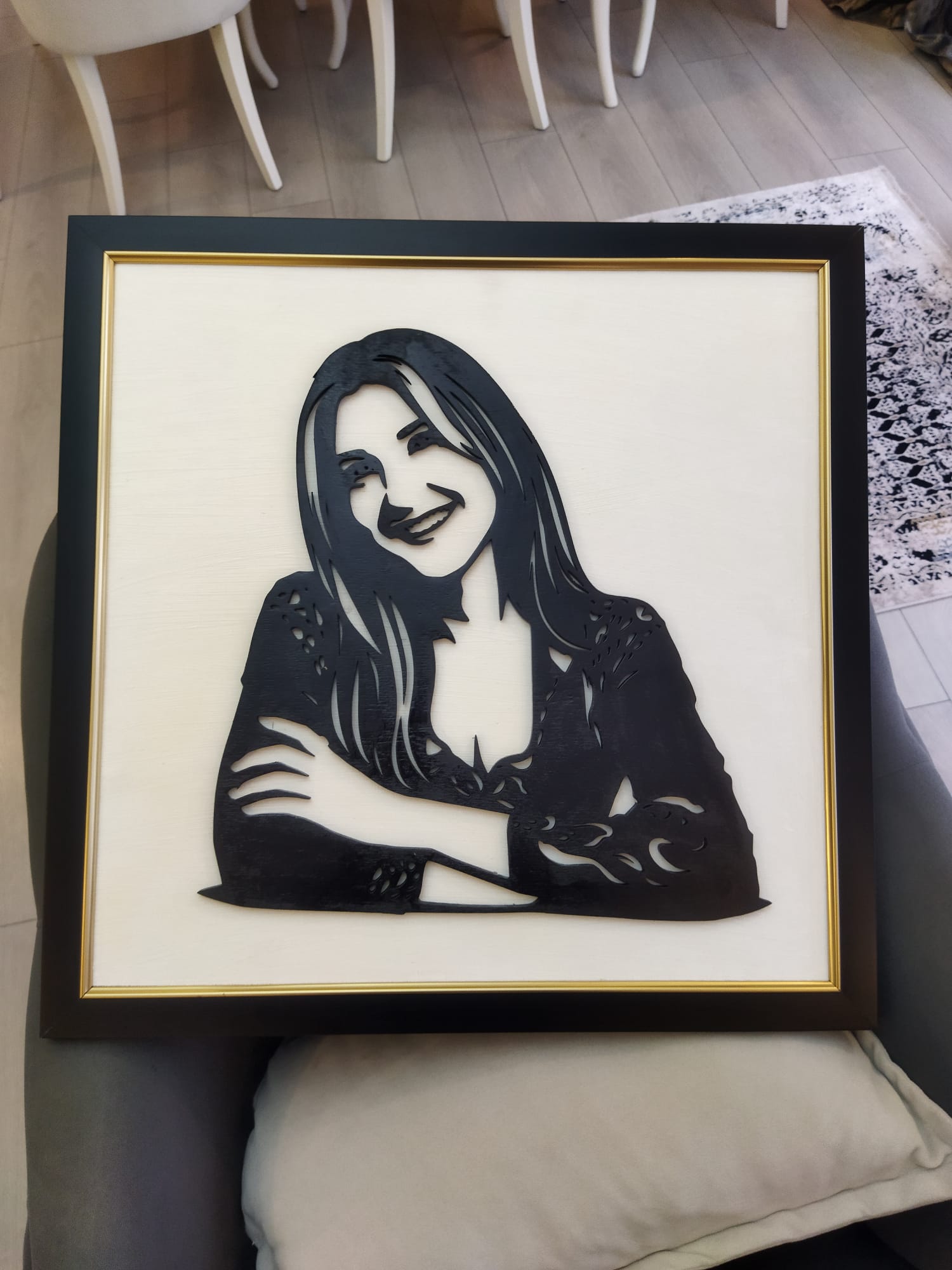 Özel Tasarım Lazer Kesim Portre Çerçeve